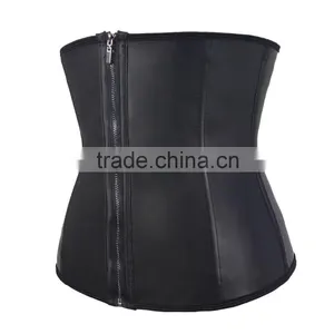 2016 Hot Sales Black Sexy Plus Size Clip And Zip Waist Training Corset Waist Trainers 3xl thumbnail-6
