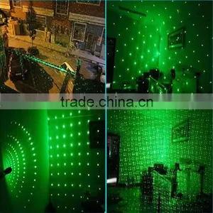 Green High Powered Burning Laser Pointer Lazer Presenter Puntero Verde Caneta Laserpointer + Safe Key Laser Pointer 303 thumbnail-5