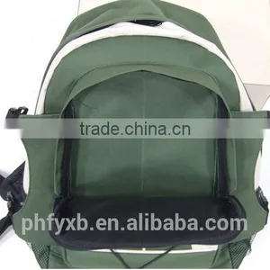 Teenage School Bags 600D Simple School Backpack /Army Green Color School Bags for Teenagers thumbnail-2