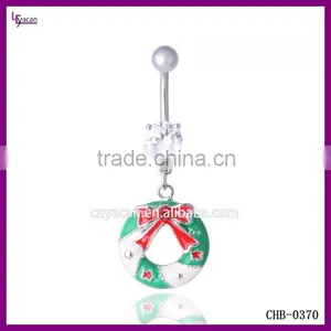 Surgical Steel Christmas Wreath Batman Piercing thumbnail-1