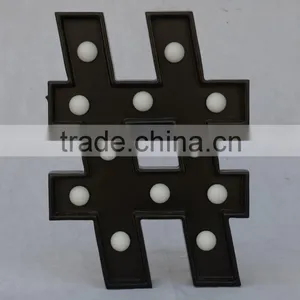 Plastic and Wood Wedding Led Sign Light Christmas Led Lights thumbnail-1
