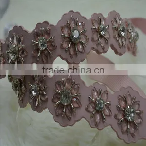 Elastic Rhinestone PU Leather Garment Dress Belt for Women thumbnail-1