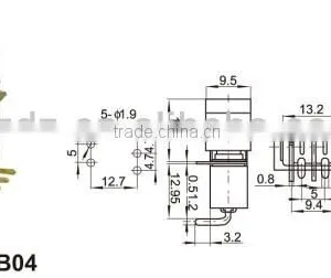 Micro 2 Pin Red 16a Rocker Switch Manufacture 250v T125 R11 3A 250V With CE,ROHS Certificate thumbnail-2
