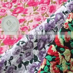 3D Flower Jacquard Fabric for Special Women's Fashion Dresses thumbnail-1