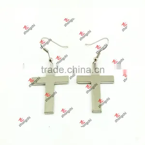 Fashion Metal Cross Charms Pendant Earrings for Sale thumbnail-4