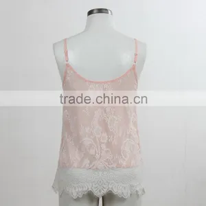 F5S15298 Printing Lace Sexy Camisole for Woman thumbnail-3