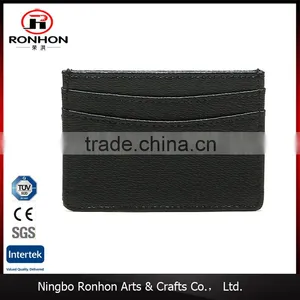 PU Leather Unisex Slim Super Thin Card Holder Pouch thumbnail-2