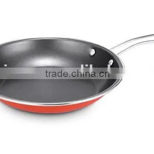Stainless Steel Handle Milk Pan With Red Color Amc Cookware Price thumbnail-1