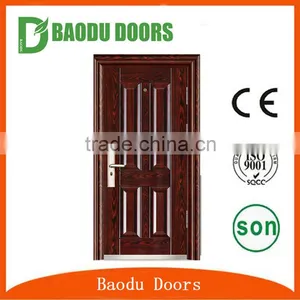 Lowes Entry Security Fire Rated Steel Doors Used Wrought Iron Single Door thumbnail-1