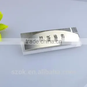 New Design Acrylic Name Plate Sign Holder With Iron Low Price thumbnail-1