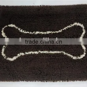 Bone Pattern Polyester Microfiber Chenille Pet Carpet thumbnail-3
