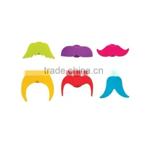 2014 Hot Sell Silicone Mustache Beer Bottle Markers and Bottle Clip Markers thumbnail-3