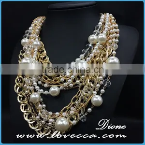 American and European Retro Big Stone Jewelry Women High Quality Exaggerated Necklace thumbnail-5