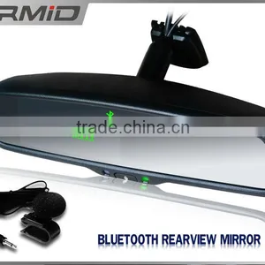 4.3" Bluetooth Handsfree Car Kit With Reverse Display Rearview Mirror thumbnail-1