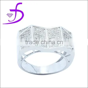 925 Sterling Silver Jewelry Wholesale Ring Gemstone Silver Men Rings thumbnail-1