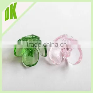 Diameter-20mm (other Sizes Also Can be Offered ) ~~ Colores :pink&yellow&green ... Wholesale Decorative Colored Glass Flowers thumbnail-1