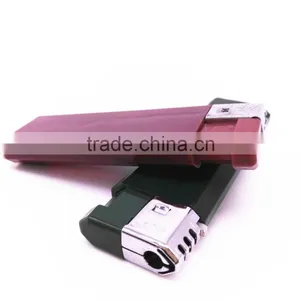 Hot Sell Welcome OEM Print Logo Dispoable Cigarette Custom Plastic Lighter thumbnail-3