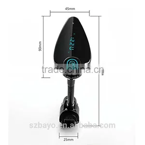 Car Bluetooth Car Kit fm Transmitter With USB Port thumbnail-2