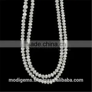 White Diamond Faceted Beads thumbnail-1