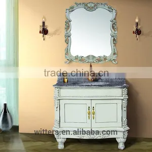 Hot Sale Bathroom Vanity Furniture Oak Solid Wood WTS161 thumbnail-4