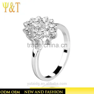 Jingli Jewelry Ladies Diamond Jewelry Flower Shaped Ring (YJ-396) thumbnail-1