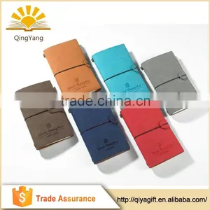 Leather Notebook Mini With Card Holder Elastic Band PU Diary Covers thumbnail-1