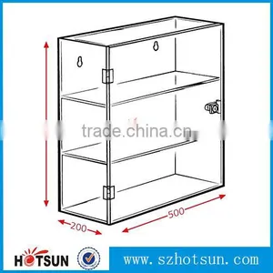 Clear Acrylic Display Case Box 12" 1/6 Scale Figur thumbnail-1