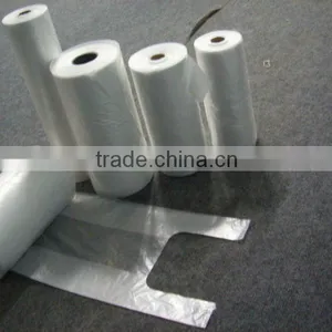 100% Virgin HDPE/LDPE Plastic T-shirt Bags for Shopping Packing thumbnail-1
