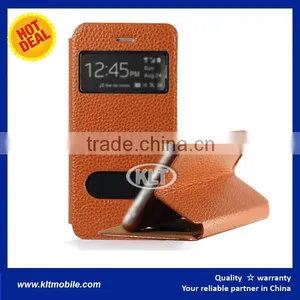 EXW Luxury 6 Inch Leather Case Leather Cover Wallet Case for Alcatel Blu thumbnail-1