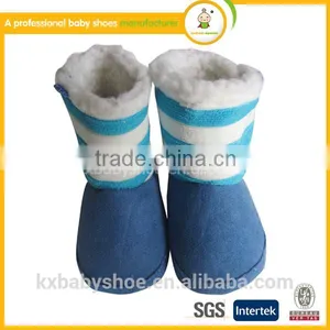 OEM ODM Custom Winter Soft Leather Baby Snow Shoes Boots Wholesale thumbnail-2