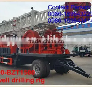 Trailer Type Water Well Drilling Machinery 1000m thumbnail-1