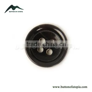 Beautiful Classic Natural Real Horn Buttons Round 4-Hole Buttons for Suits thumbnail-1