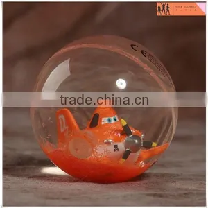Custom Made Airplane Glittery Rubber Bouncy Ball Toys,custom Rubber Toys Bouncy Ball for Gifts,OEM Custom Toys Ball Manufacturer thumbnail-1