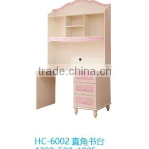 Mediterranean Style Pink Princess Wooden Bedroom Set thumbnail-4