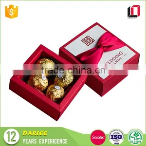 Professional OEM Sliding Drawer Shape Luxury Wedding Favors Gift Box With Ribbon thumbnail-4