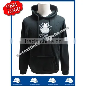 Customized Printed Fleece Hoodies/ Sweatshirts/ Hooded Sweater With Emb on Left Arm thumbnail-1