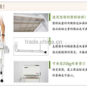 3 Layers Withe Hair Salon Trolley Cart thumbnail-6
