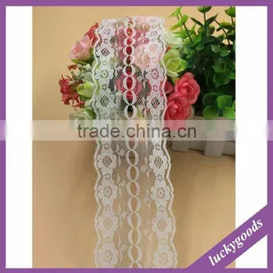 LLS008 Fancy Personized White Lace Trim Wholesale thumbnail-1