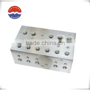 6PORTS Aluminum Hydraulic Manifold 1.8-5ton 3000PSI 24V 2TON thumbnail-1