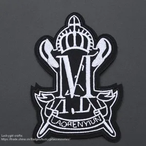 China Manufacture Factory Customize Woven Embroidery Emblem Badge thumbnail-4