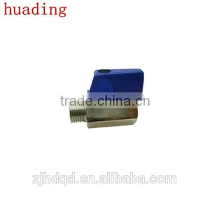1/4" 3/8" 1/2" Npt Bspt Male Brass Mini Ball Valve thumbnail-2