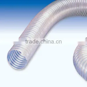NON-TOXIC STEEL SPIRAL CLEAR PVC HOSE. SUCTION AND DELIVERY thumbnail-6