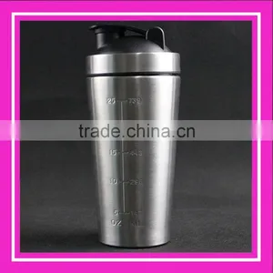 Large Capacity 750ml 304 Stainless Steel Shaker Bottle thumbnail-1