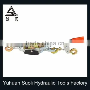 4T Hand Wire Rope Puller With Double Gear Double Hook thumbnail-1