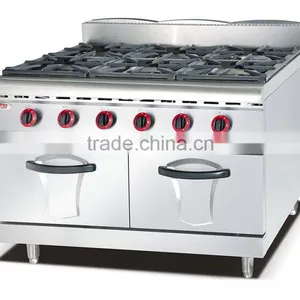 Restaurant Hotel 8 Burner Gas Range With Oven,commercial Gas Range Definition(ZQW-889-8) thumbnail-6