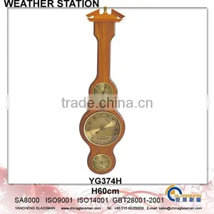 Weather Station With Wood Frame Barometer YG374H thumbnail-1