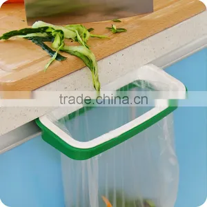 Plastic Hanging Garbage Rubbish Bag Holder Kitchen Cupboard Garbage Bag Storage Rack thumbnail-1