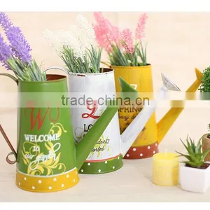 China Top Sell Coloful Decal Cute Galvanized Metal Watering Can thumbnail-4