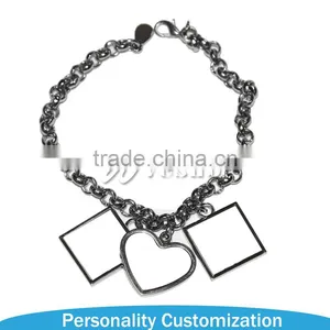 2017 New Fashionable Alloy Bracelet Necklace Earring Sublimation Jewellery thumbnail-1