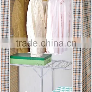 Store More Portable Non-woven Fabric Storage Wardrobe With Shelves thumbnail-2
